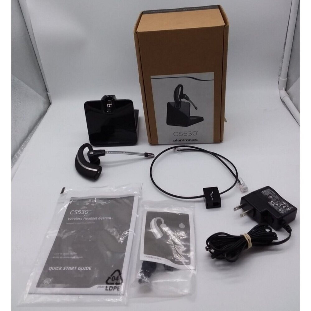 Plantronics CS530 Wireless Headset Over The Ear 86305-01 with Instructions Box